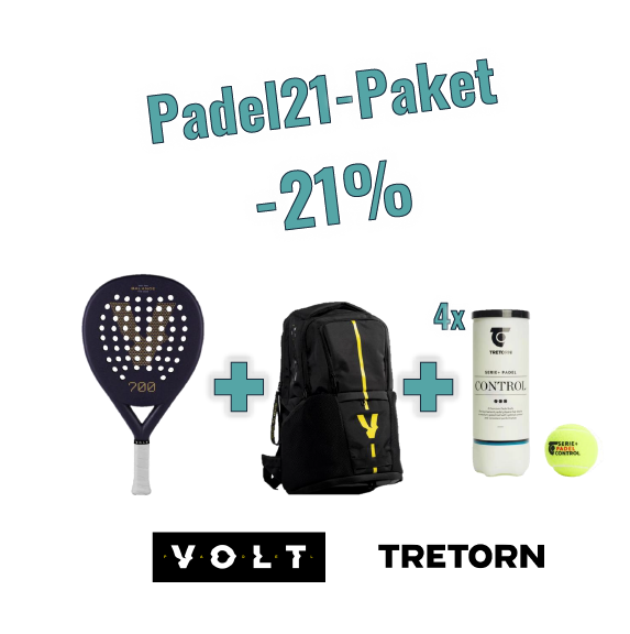 700 v24 + Rucksack + 4x Padel Control